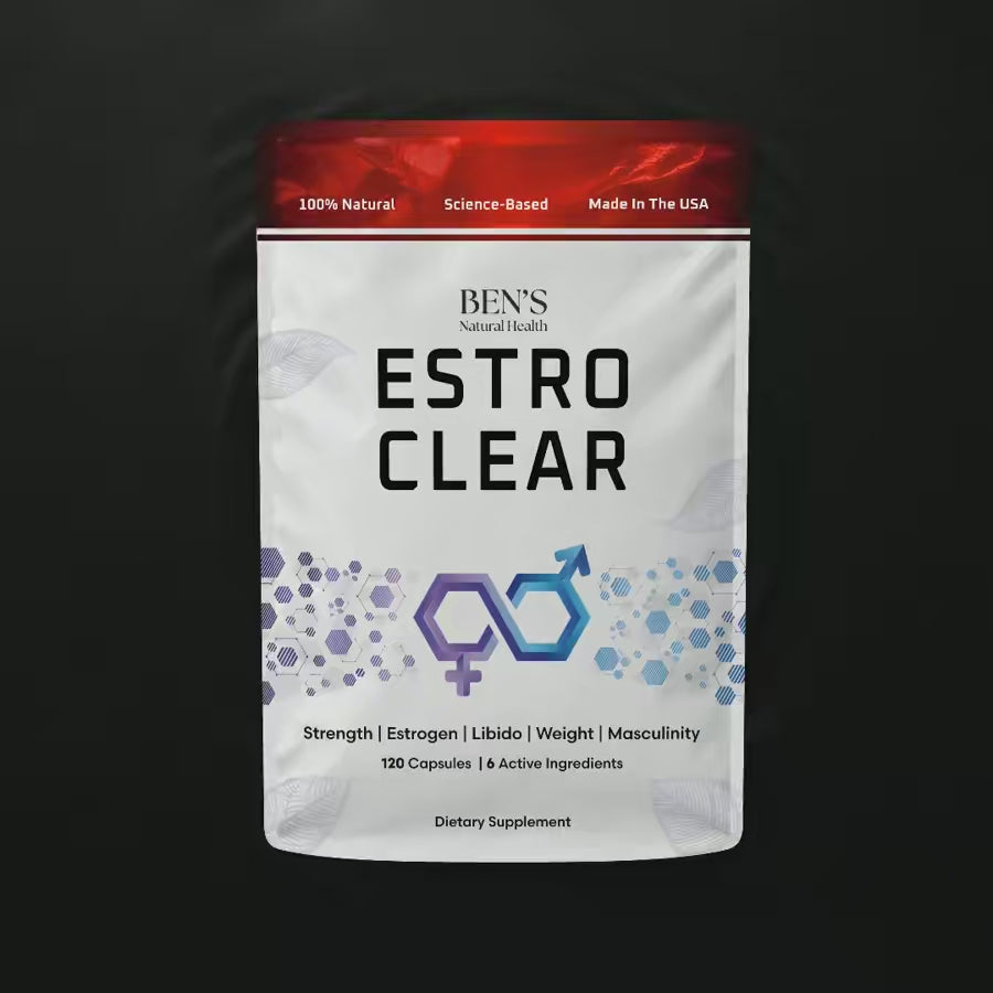 Estro Clear supplement pouch on rippling dark water