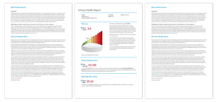 Prostate Health Report